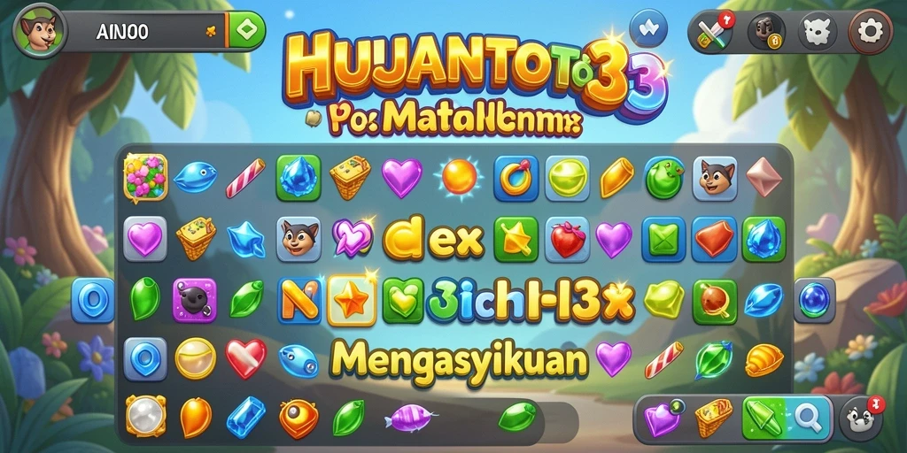 Tampilan menarik dari gameplay HUJANTOTO yang penuh warna.