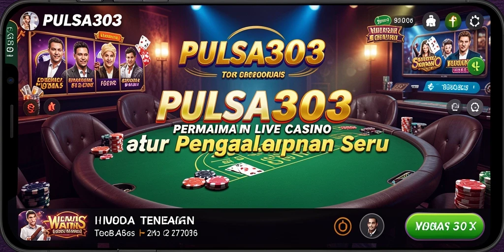 Tampilan gameplay Live Casino yang menarik dan interaktif.