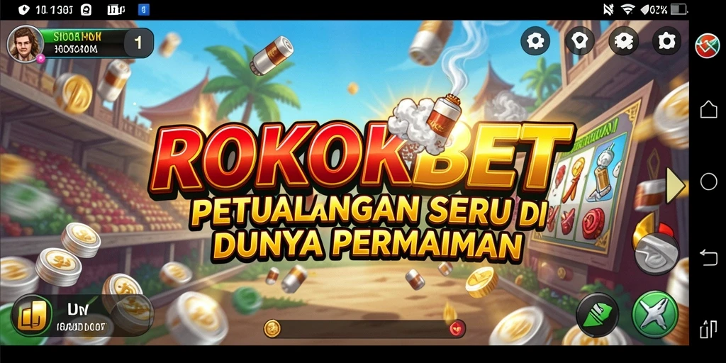 Tangkapan layar ROKOKBET menampilkan gameplay menantang dan indah.