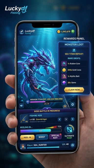 Screenshot luckydf memperlihatkan fitur lengkap untuk menjelajahi aplikasi dengan cepat.